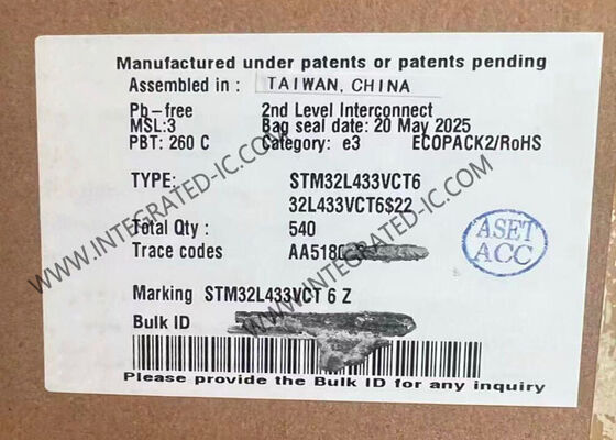 STM32L433VCT6 ARM Mikro denetleyici MCU 32 bit tek çekirdekli 80MHz