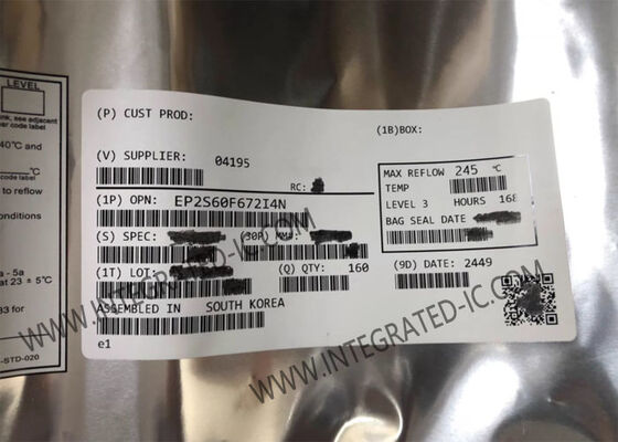 EP2S60F672I4N Alan Programlanabilir Kapı Dizisi, 60440 Mantık Elemanı, 492 G/Ç ve 1.2V 90-nm Süreç Stratix II FPGA