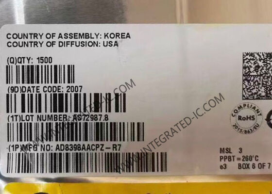 AD8398AACPZ Entegre Devre Çip Tek Portlu VDSL2 Hat Sürücüsü Kapalı