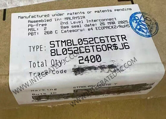 STM8L052C6T6TR Mikrodenetleyici MCU 8-Bit 16MHz Ultra-düşük Güç EnerjiLite Mikrodenetleyici