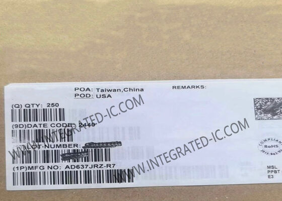 AD637JRZ Integrated Circuit Chip 2.2mA High Precision Wideband RMS-To-DC Converter SOIC16