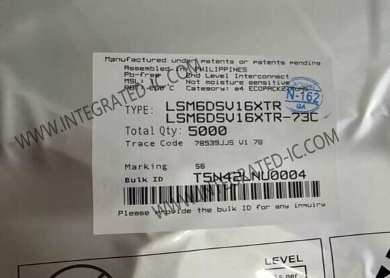 LSM6DSV16XTR Sensör Entegresi 6 Eksenli Atalet Ölçüm Birimi Gömülü Sensör Füzyonlu