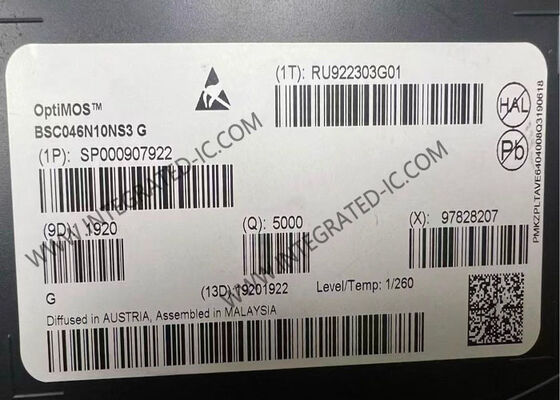 BSC046N10NS3G Entegre Devre Çip 100V OptiMOSTM 3 Serisi N Kanal Güç MOSFET Transistörleri