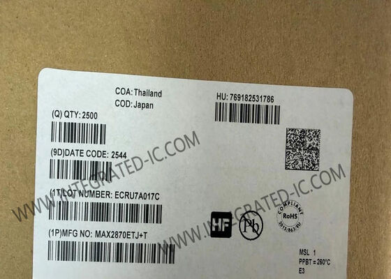 MAX2870ETJ Ultra Geniş Bantlı Faz Kilitli Loop, Voltaj Kontrollü Ossilatör 23.5MHz'den 6GHz'e Düşük Faz Gürültülü Kısmi-N ve Tam N Modları