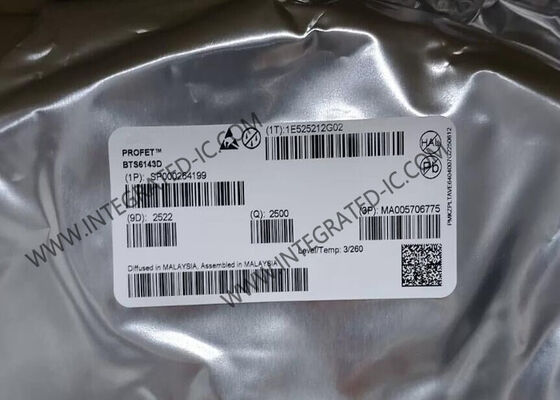 BTS6143D Entegre Devre Çipi, Otomotiv Uygulamaları için 8mOhm Rds Açık ve 5,5V ila 38V Gerilim Aralığı ile Yüksek Taraf Güç Anahtarı