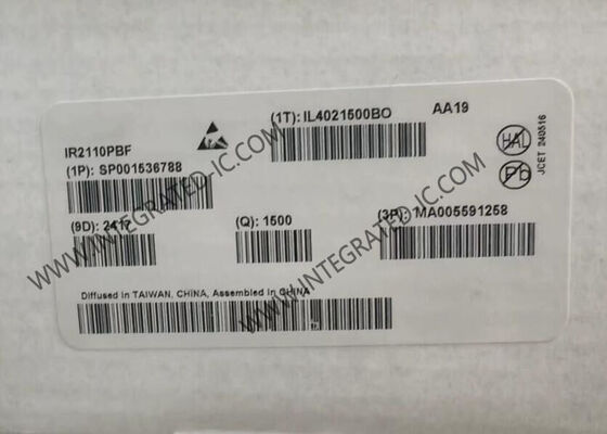 IR2110PBF 500V Yüksek Yan Voltajlı 3.3V Mantık Uyumlu ve 2A Zirve Çıkış Akımı ile Kapı Sürücü IC