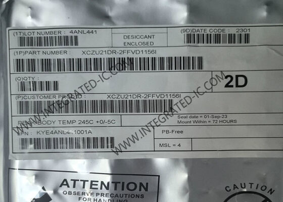 XCZU21DR-2FFVD1156I 775MHz Alan Programlanabilir Kapı Dizisi 16nm FinFET ve Dört çekirdekli ARM Cortex-A53 Zynq UltraScale+ MPSoC ile