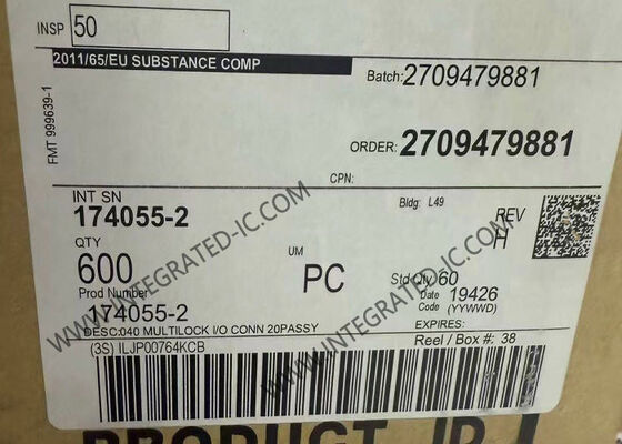 174055-2 2.5mm Pitch 20 Position Wire-To-Board Otomobil Bağlantısı, Çift Kilitleme Mekanizması