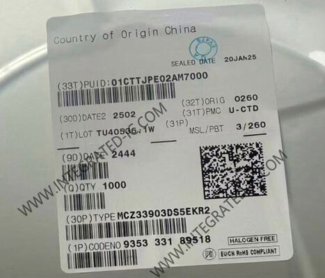 MCZ33903DS5EKR2 Entegre Devre Çip Sistemi Temel Çip Yüksek Hızlı CAN LIN Arayüzü ve 5.5V'den 28V'ye Gıda