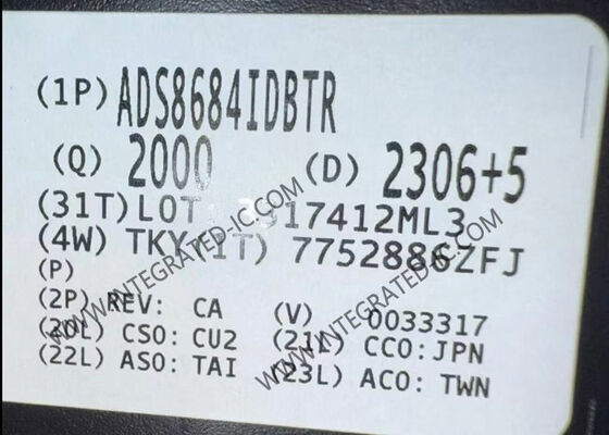 ADS8684IDBTR 16-Bit 500kSPS SAR Analog-Dijital Dönüştürücü Entegre Devre Çipi TSSOP-38