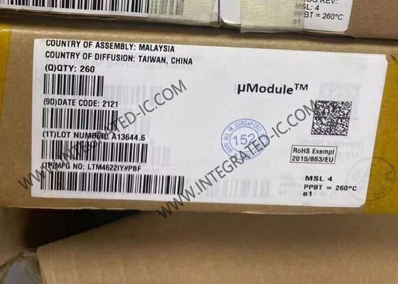 LTM4622IY Entegre Devre Çipleri Çift 2.5A Çıktı Ultrathin 1.82mm Paketi Geniş 3.6V'den 20V'ye Girin Aralıklı DC/DC μModule Düzenleyicisi