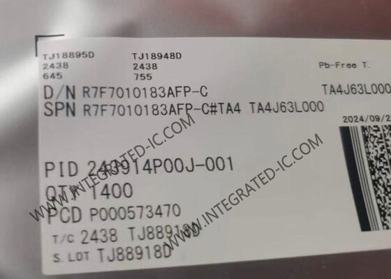 R7F7010183AFP AHL Kamera RH850/F1L MCU ile 32 bitlik Genel Amaçlı Mikro Denetleyici MCU