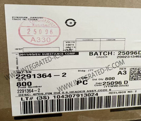 2291364-2 Otomobil Bağlayıcısı 800V 4POS sinyal iletimi için altın kaplama bağlantıları ile