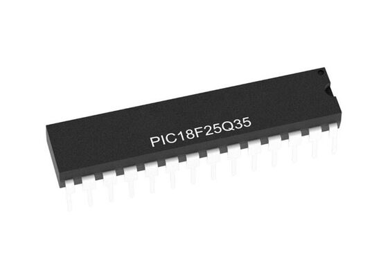 PIC18F25Q35-E/SP Mikrodenetleyici MCU Yüksek Hızlı 8-Bit 64MHz 1.8V - 5.5V İzleme Ekipmanları İçin MCU