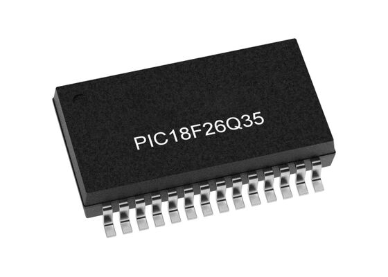 PIC18F26Q35-E/SS Mikrodenetleyici MCU 8-Bit 64MHz Otomotiv Elektroniği İçin Yapılandırılabilir Mantıklı Çok Yönlü MCU