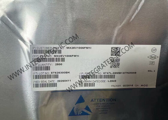 MX25V1006FM1I Memory IC Chip 1Mbit 80 MHz Serial NOR Flash Memory with 2.3V ~ 3.6V Supply Voltage SOP-8