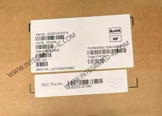 GD32F427VGT6 Grafik Ekranı için 200MHz Arm Cortex-M4 ile 32 Bit MCU 2.6V ila 3.6V