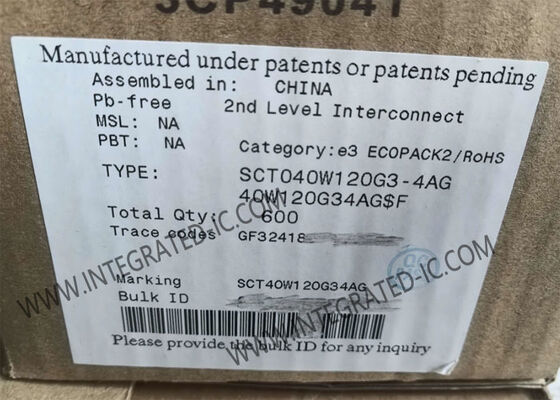 SCT040W120G3-4AG Otomotiv Silisyum Karbür Güç Transistörü Entegre Devre Çipi