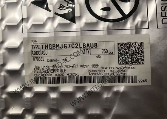 Elektronik Entegre Devreler THGBMJG7C2LBAU8 128Gbit eMMC Flash Bellek IC