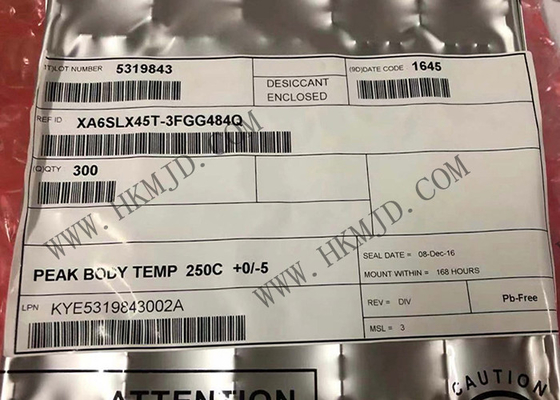 FBGA484 Otomotiv Çipi XA6SLX45T-3FGG484Q XA6SLX45T FPGA IC Yüksek Performans