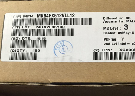 32BIT Entegre Devre Yongası MK64FX512VLL12 120MHz ARM Cortex-M4 Mikrodenetleyici