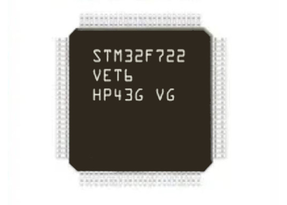 32BIT Tek Çekirdekli STM32F722VET6 512KB Mikrodenetleyiciler IC LQFP100 Yüksek Performans
