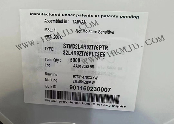 Entegre Devre Yongası STM32L4R9ZIY6PTR Tek Çekirdekli 120MHz 2MB Mikrodenetleyici IC