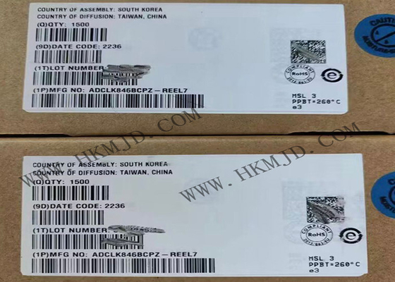 Entegre Devre Yongası ADCLK846BCPZ 1,8 V Düşük Güçlü Saat Fanout Tamponu 24-WFQFN