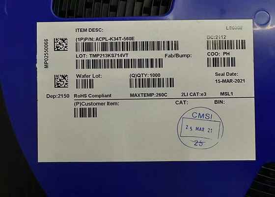 ACPL-K34T-560E Otomotiv 2,5 A Pik Yüksek Çıkış Akımı MOSFET Kapı Sürücüsü Optocoupler