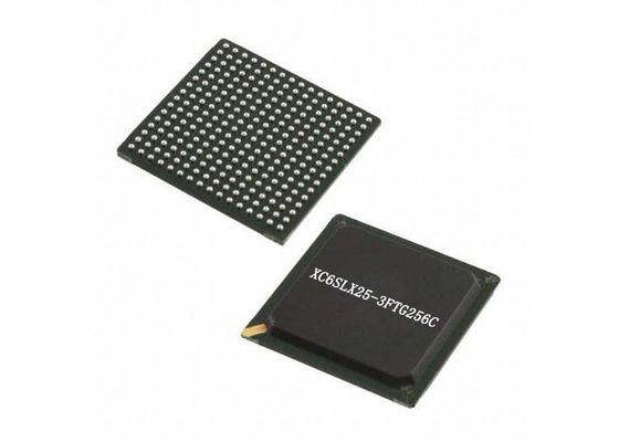 Entegre IC XC6SLX25-3FTG256C Wire-Bond FPGA IC Yüzey Montajlı 256-LBGA Paketi