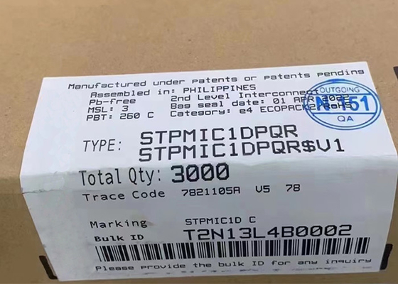 Entegre Devre Çipi STPMIC1DPQR Buck SMPS Dönüştürücüler 44WFQFN Güç Yönetimi