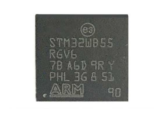 6dBm Mikrodenetleyici MCU STM32WB55RGV6 68VFQFN Çift Çekirdekli Çok Protokollü Kablosuz MCU