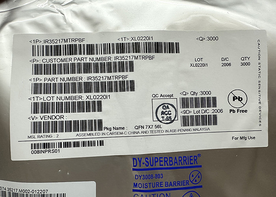 Entegre Devre Çipi IR35217MTRPBF Güç Yönetimi IC 32-VFQFN Yüzey Montajı