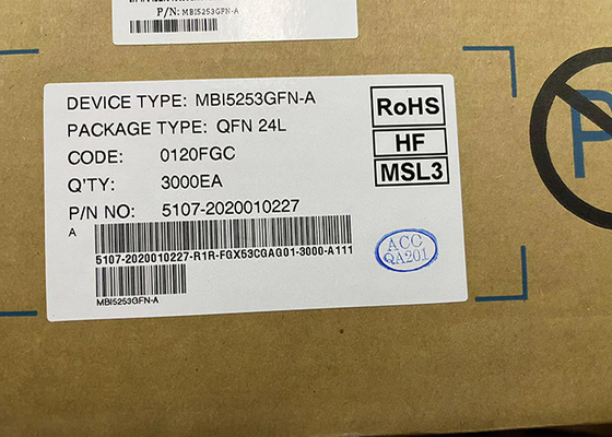 16 Kanal MBI5253GFN-A PWM Sabit Akım LED Sürücüsü 24QFN Entegre Devre Yongası