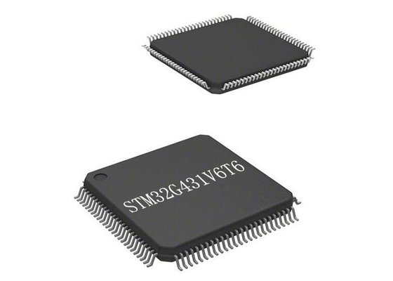 170MHz Mikrodenetleyici MCU STM32G431V6T6 Mikrodenetleyiciler IC 100LQFP Tek Çekirdekli