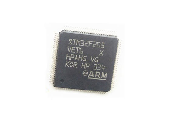 STM32F205VET6 Mikro denetleyici MCU 32 bitlik tek çekirdekli 120 MHz ve 16 akışlı DMA