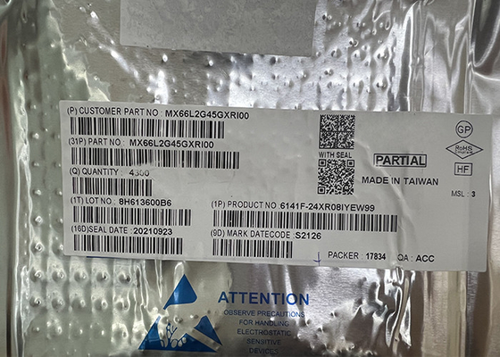 IC Çipi 24-TBGA Yüzey Montajlı MX66L2G45GXRI00 2Gbit FLASH NOR Bellek IC