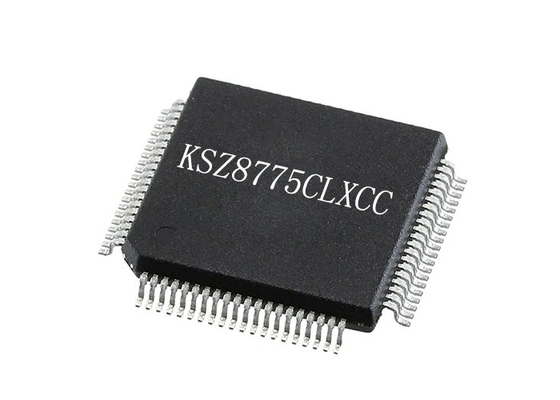 Tümleşik Devre Yongası KSZ8775CLXCC Tümleşik 5 Bağlantı Noktalı Ethernet Anahtarı IC 80-LQFP