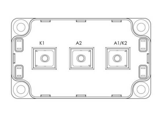 1200V Otomotiv IGBT Modülleri MSCDC450A120AG Doğrultucular Diyot Dizileri Modülü 450A