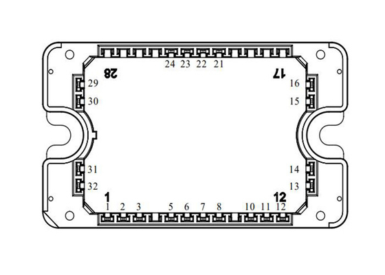 Üç Seviyeli Çevirici MSCSM170TLM23C3AG SiC MOSFET Güç Modülü 1700V 4N-Kanal