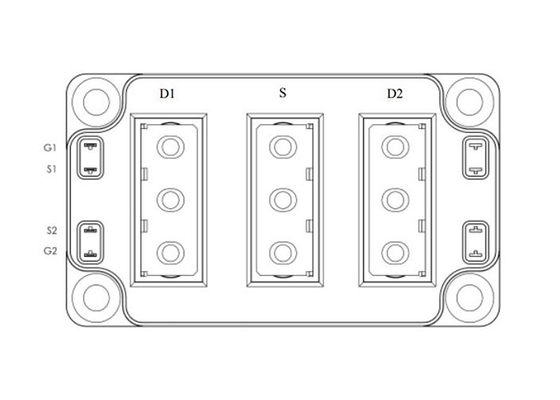 Otomotiv IGBT Modülleri MSCSM70DUM017AG 2N-Kanal SiC MOSFET Güç Modülü 700V