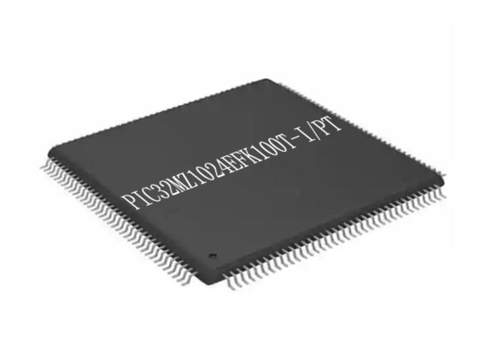 1MB Flaş Mikrodenetleyici Yongası PIC32MZ1024EFK100T-I/PT TQFP100 Tek Çekirdekli 200MHz