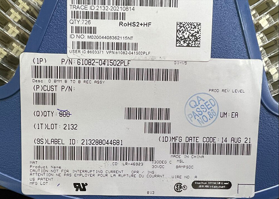 61082-041502PLF Entegre Devre Yongası Dikdörtgen Konnektörler 40 Pozisyon 0.8mm