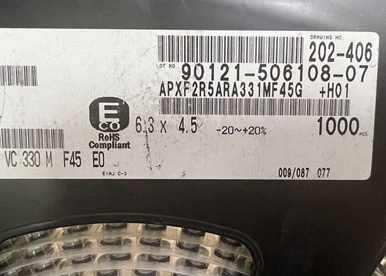 APXF2R5ARA331MF45G Entegre Devre Yongası 330uF Alüminyum Polimer Kapasitörler 12mOhm