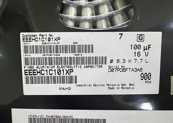100uF Alüminyum Elektrolitik Kondansatörler EEEHC1C101XP SMD Entegre Devre Çipi
