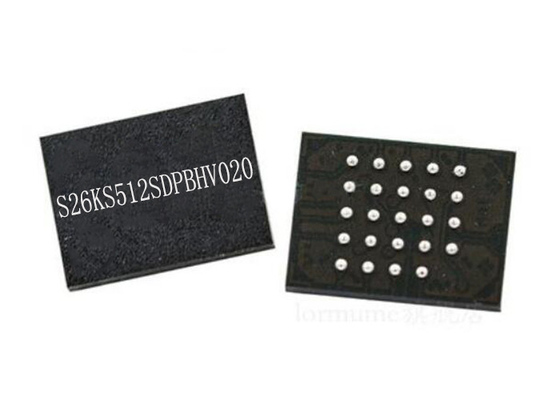 NOR Bellek IC S26KS512SDPBHV020 512Mbit Paralel 24-FBGA Tümleşik Devre Yongası