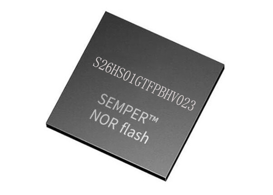 FLASH NOR Bellek IC S26HS01GTFPBHV023 166MHz Yüksek Hızlı CMO 24-FBGA IC Yongaları