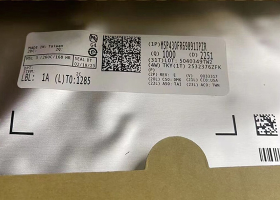 Mikrodenetleyici MCU MSP430FR69891IPZR 100-LQFP Karışık Sinyal Mikrodenetleyiciler IC
