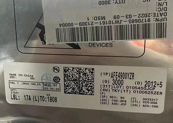 Analog Ön Uç AFE4900YZR 30-XFBGA Entegre AFE 1kHz Entegre Devre Çipi