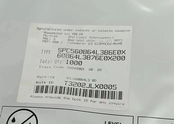 Entegre Devre Yongası SPC560B64L3B6E0X 32-Bit Yonga Üzerinde Sistem Mikrodenetleyicileri